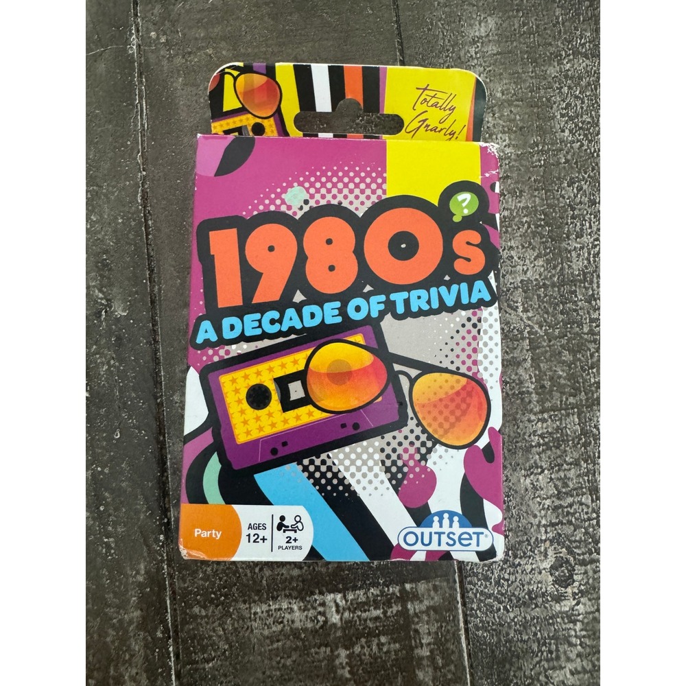 OUTSET 1980's A Decade Of Trivia Card Game New In‎ Box Nostalgia